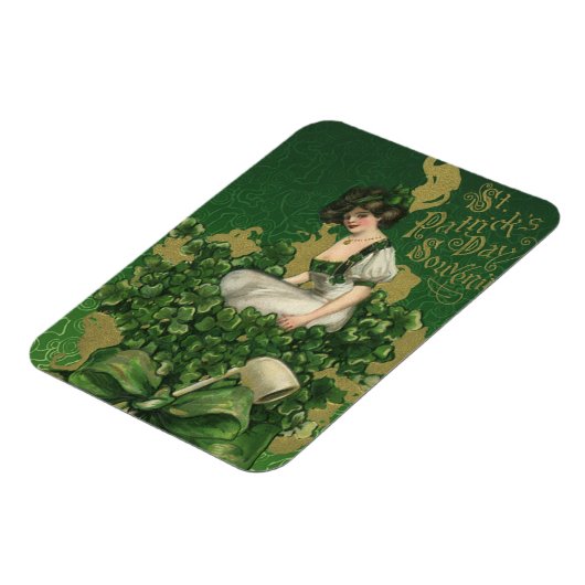 St. Patrick's Day Souvenir, Irish Lass Magneet (Linkerzijde)