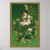 St. Patrick's Day Souvenir, Irish Lass Poster (Voorkant)