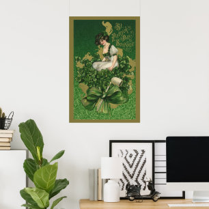 St. Patrick's Day Souvenir, Irish Lass Poster
