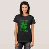 St Patricks Day spaghetti tank top Kiss me Irish (Voorkant volledig)