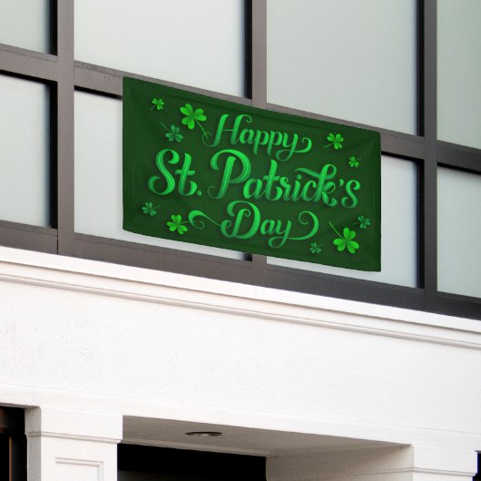 St. Patrick's Day Spandoek (Buitenkant Gebouw)