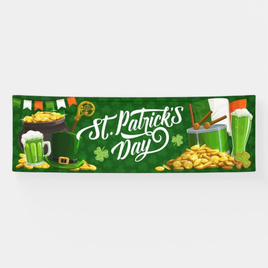 St. Patrick's Day Spandoek (Horizontaal)