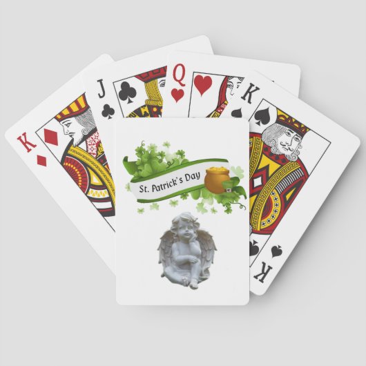 St. Patrick's Day Speaker Card Deck Angel Pokerkaarten (Achterkant)