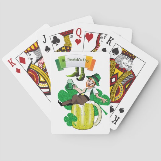 St. Patrick's Day Speaker Card Deck Beer Pokerkaarten (Achterkant)