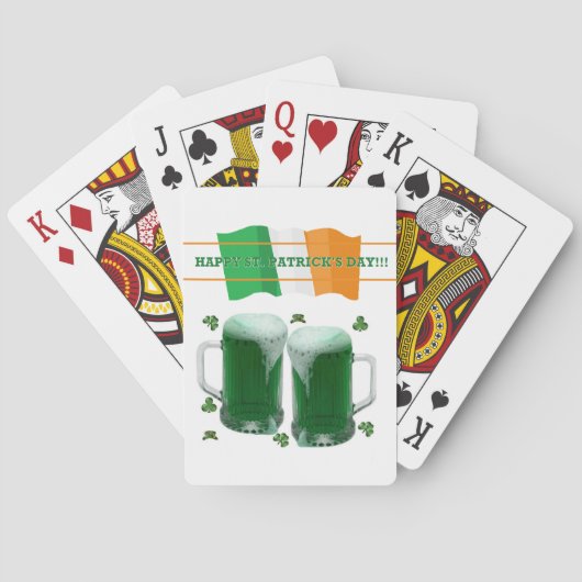 St. Patrick's Day Speaker Card Deck Beer Pokerkaarten (Achterkant)