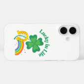 St Patricks Day Special iPhone16 Hoesje Lucky in h (Achterkant (horizontaal))