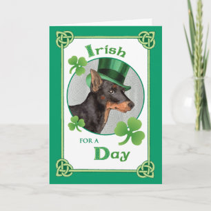 St. Patrick's Day Speelgoed Manchester Terrier Kaart