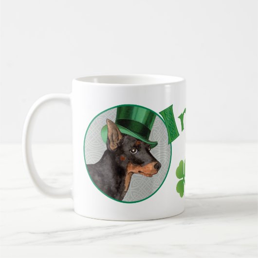 St. Patrick's Day Speelgoed Manchester Terrier Koffiemok (Links)