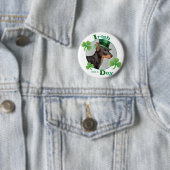 St. Patrick's Day Speelgoed Manchester Terrier Ronde Button 5,7 Cm (In situ)