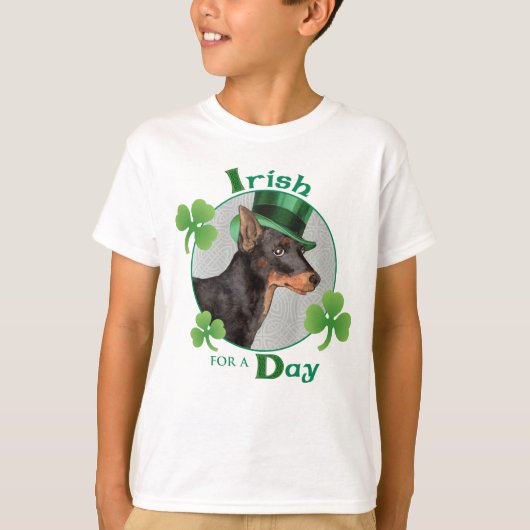 St. Patrick's Day Speelgoed Manchester Terrier T-shirt (Voorkant)