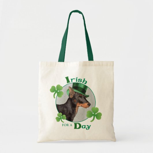 St. Patrick's Day Speelgoed Manchester Terrier Tote Bag (Voorkant)