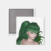 St. Patrick's Day Sprite 1 - Groene Fee Magneet (Voorkant / Achterkant)