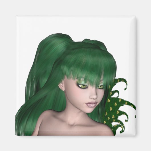 St. Patrick's Day Sprite 1 - Groene Fee Magneet (Voorkant)