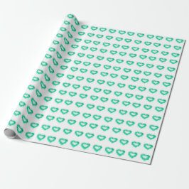 St. Patrick's day | spuitbus glinsterend hart Cadeaupapier