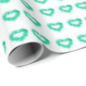 St. Patrick's day | Spuitverf, glitterend hart Cadeaupapier (Rol Hoek)