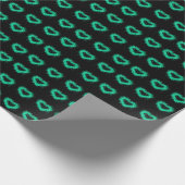 St. Patrick's day | Spuitverf, glitterend hart Cadeaupapier (Hoek)