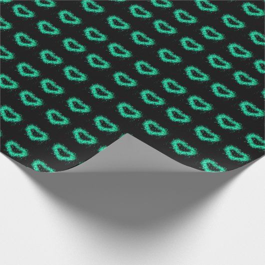 St. Patrick's day | Spuitverf, glitterend hart Cadeaupapier (Hoek)