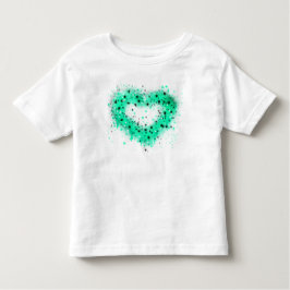 St. Patrick's day | Spuitverf, glitterend hart Kinder Shirts