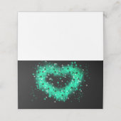 St. Patrick's day | Spuitverf, glitterend hart Plaatskaartje (Buitenkant ongevouwen)