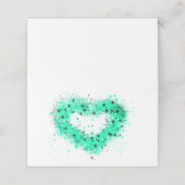 St. Patrick's day | Spuitverf, glitterend hart Plaatskaartje (Buitenkant ongevouwen)