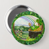 St. Patrick's Day - SRF Ronde Button 4,0 Cm (Voorkant /achterkant)