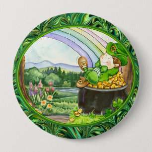 St. Patrick's Day - SRF Ronde Button 4,0 Cm