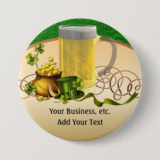 St. Patrick's Day - SRF Ronde Button 7,6 Cm (Voorkant)