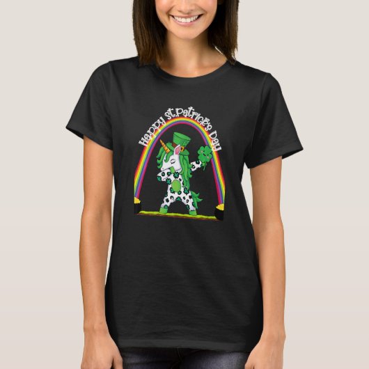 St. Patrick's Day St. Louis Arch Rainbow Shamrock T-shirt (Voorkant)