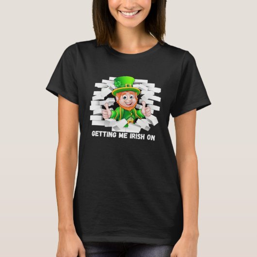 St Patricks Day  St Pattys Pixie Gnome Elfin Fay S T-shirt (Voorkant)