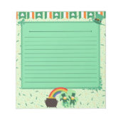 St. Patrick's Day Stationery Notitieblok (Voorkant)