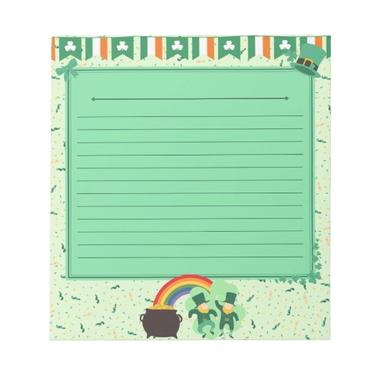 St. Patrick's Day Stationery Notitieblok (Voorkant)