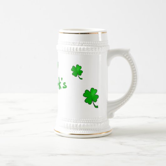 St Patrick's Day Stein Bierpul (Rechts)