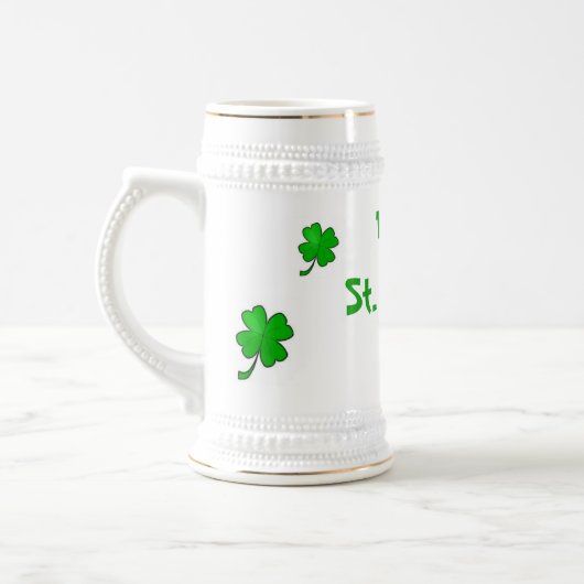 St Patrick's Day Stein Bierpul (Links)