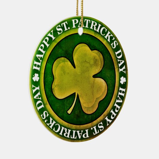 St. Patrick's Day-stempel Keramisch Ornament (Rechts)