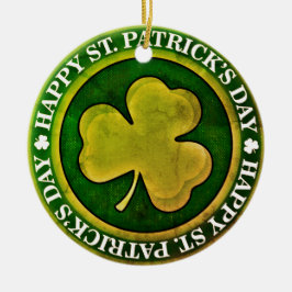 St. Patrick's Day-stempel Keramisch Ornament
