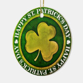 St. Patrick's Day-stempel Keramisch Ornament (Links)
