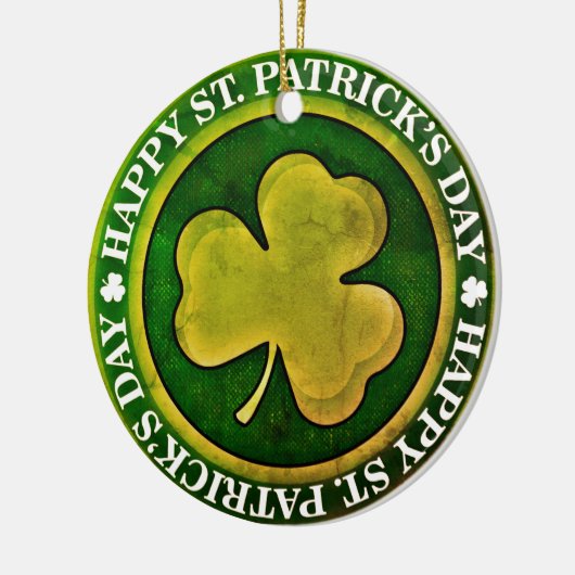 St. Patrick's Day-stempel Keramisch Ornament (Links)
