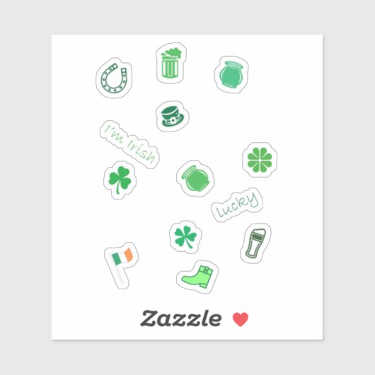 St. Patrick's Day Sticker (Vel)