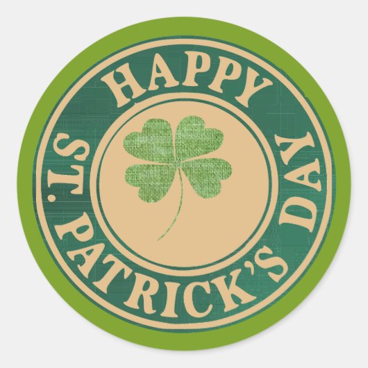 St. Patricks Day Sticker (Voorkant)