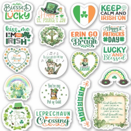 St. Patrick's Day Stickers (Voorkant)