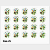 St. Patrick's Day Stickers Leprechaun Rainbow (Vel)