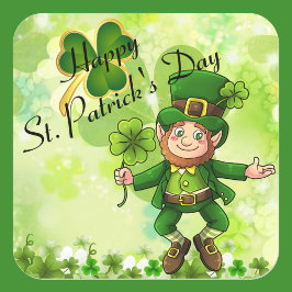 St. Patrick's Day Stickers Leprechaun Shamrocks
