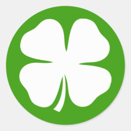 St Patricks Day stickers met gelukkige charme klav