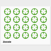 St Patricks Day stickers met gelukkige charme klav (Vel)