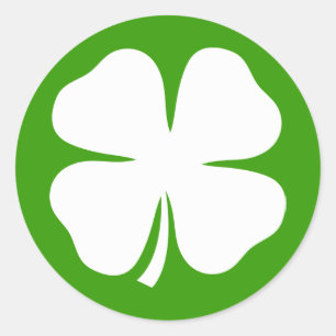 St Patricks Day stickers met gelukkige charme klav