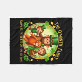 St. Patrick's Day stomp aap grappig schattig dier Fleece Deken (Voorkant (Horizontaal))