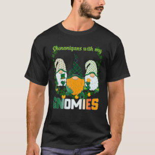 St Patrick's Day Streken Gnomies Gnome Shamroc T-shirt