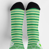 St. Patrick's Day Strepen All-Over-Print Sokken (Top)