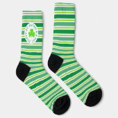 St. Patrick's Day Strepen All-Over-Print Sokken (Rechts)