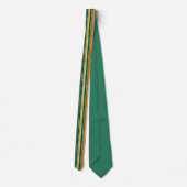 St. Patrick's Day Striped Custom Necktie Stropdas (Achterkant)